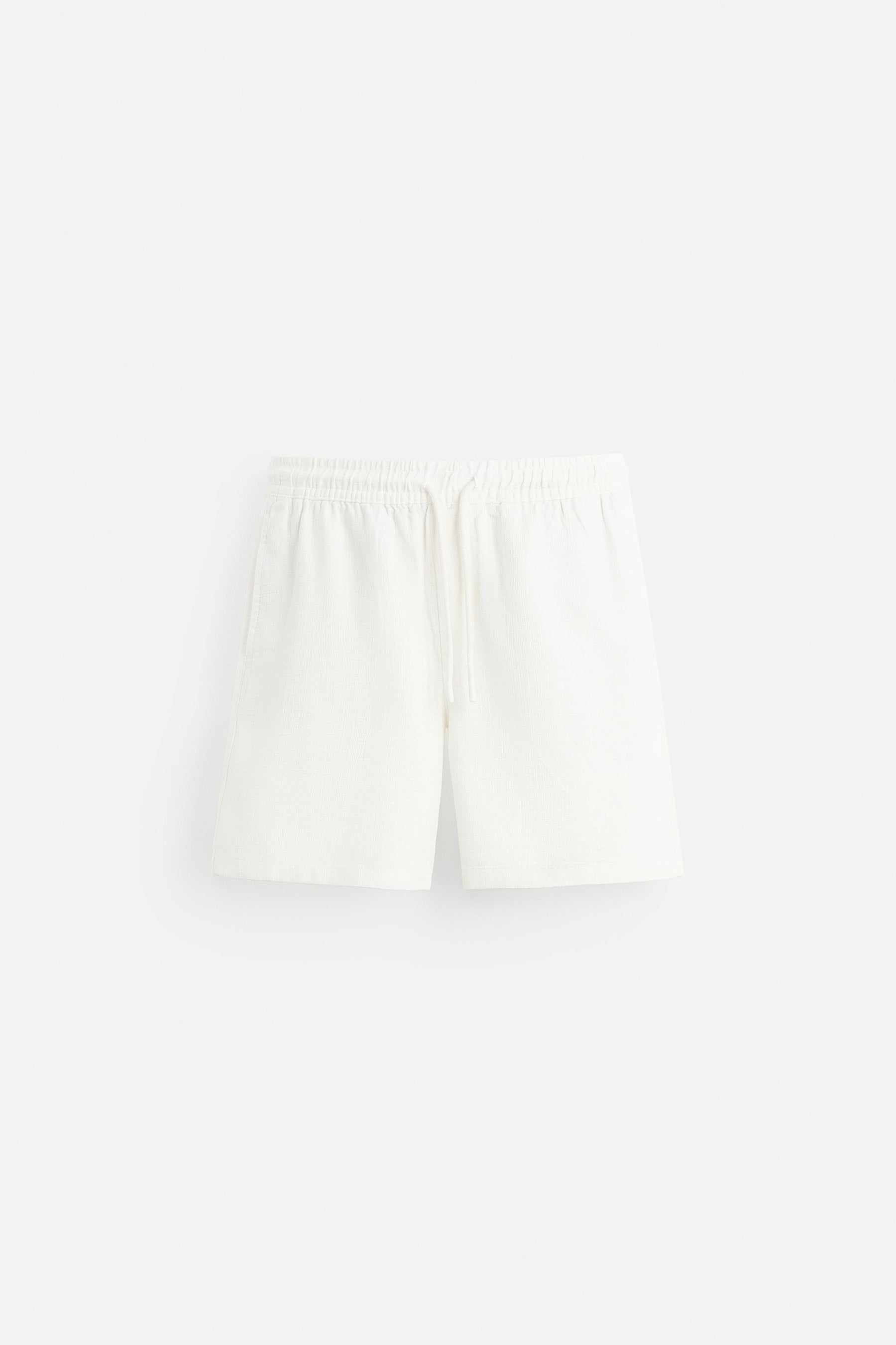 TEXTURED REGULAR FIT BERMUDA SHORTS - Image 7