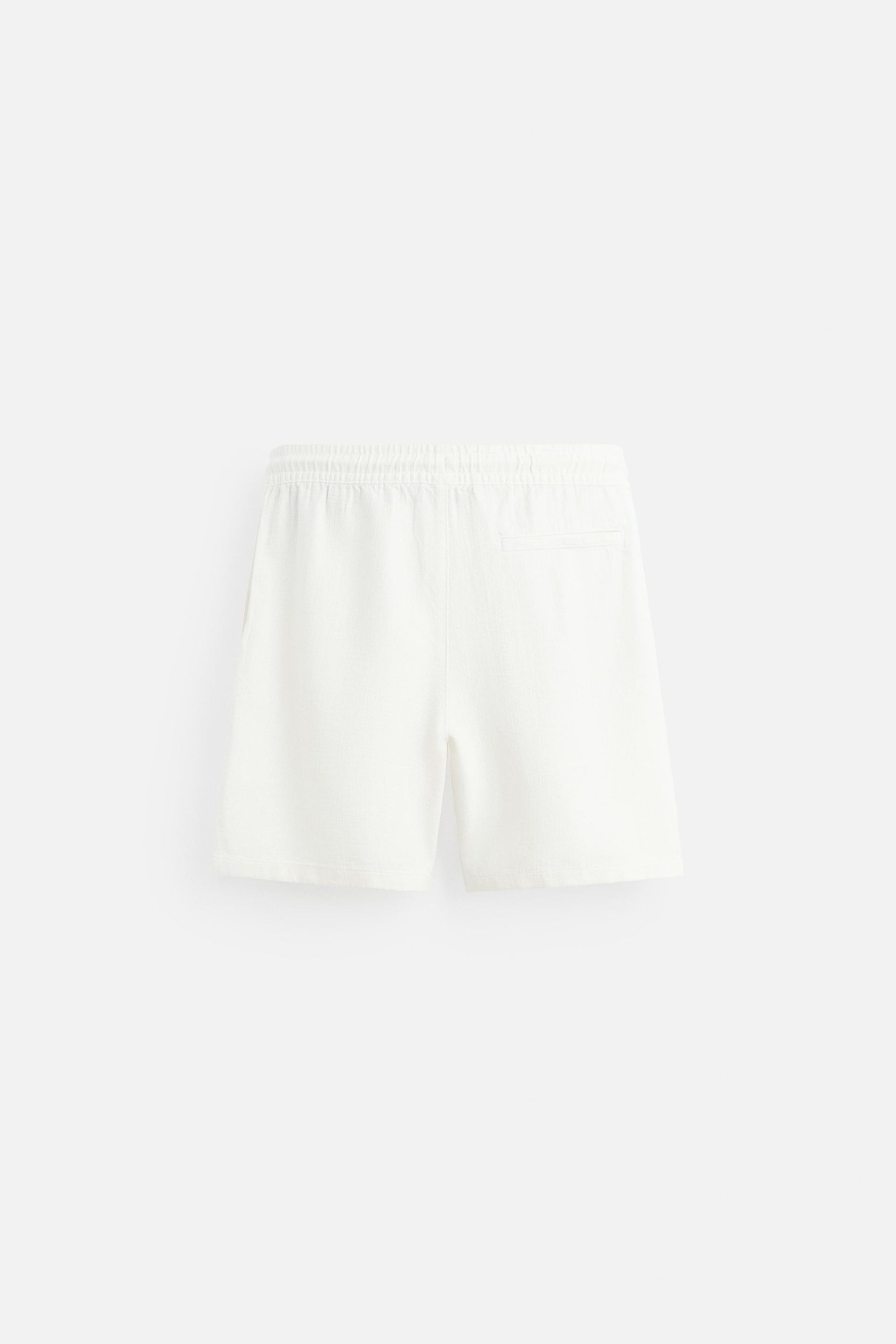 TEXTURED REGULAR FIT BERMUDA SHORTS - Image 8