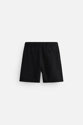 TEXTURED REGULAR FIT BERMUDA SHORTS - Image 7