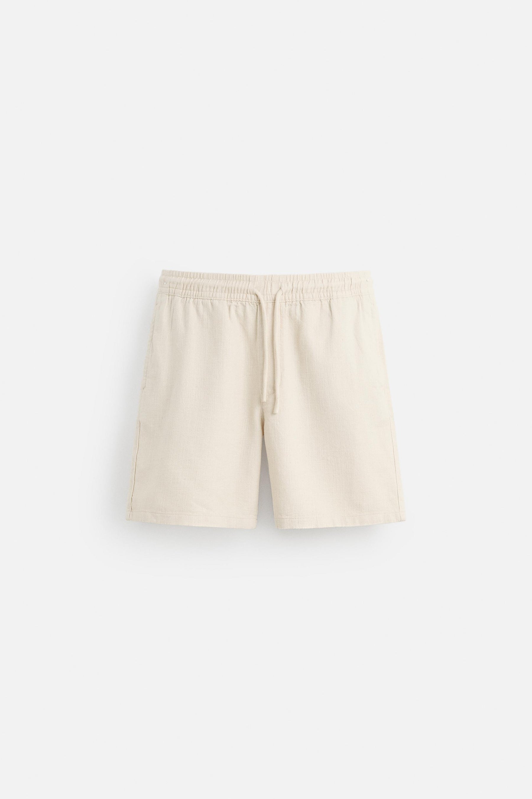 TEXTURED REGULAR FIT BERMUDA SHORTS - Image 6