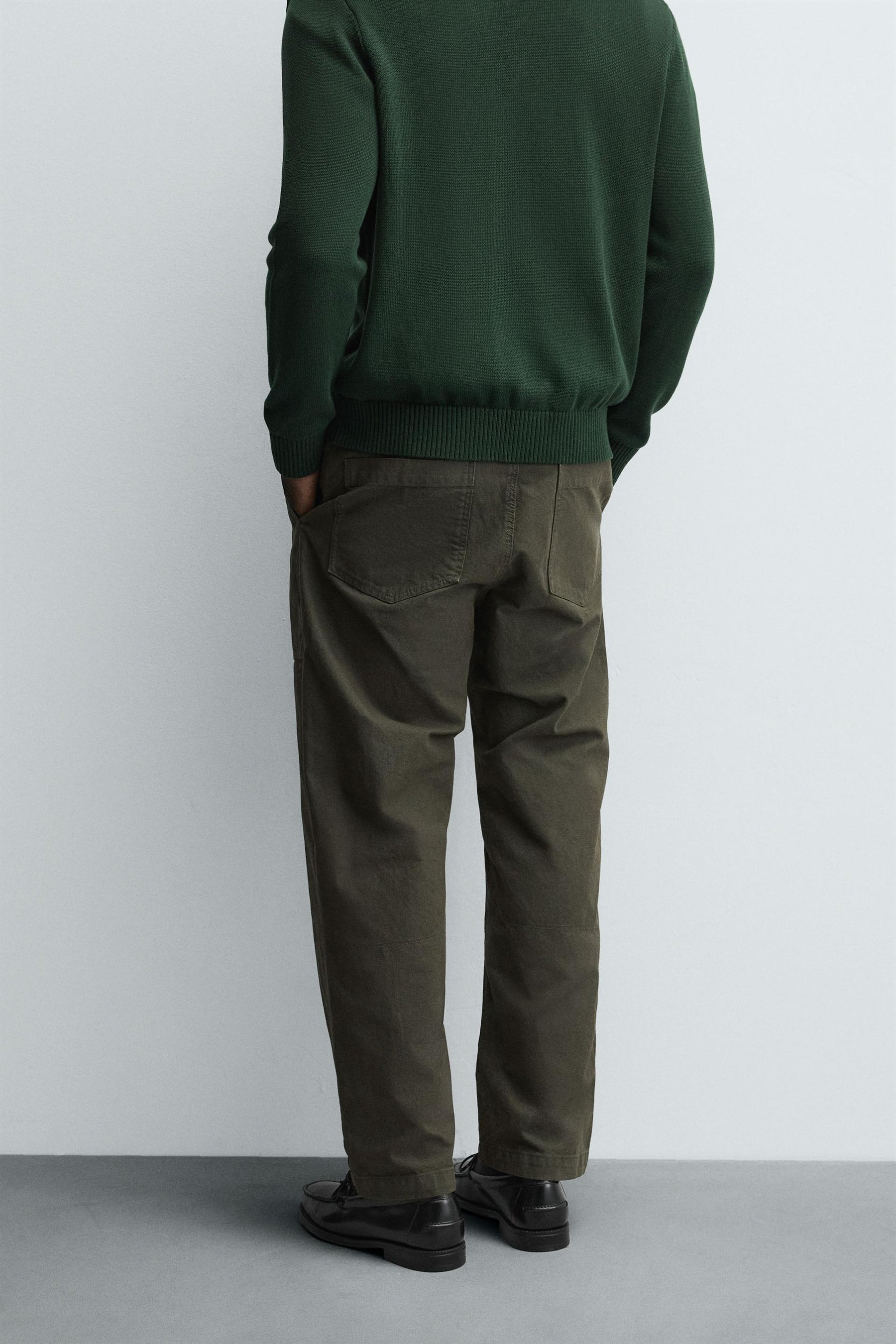 WASHED STRAIGHT-LEG TROUSERS - Image 3