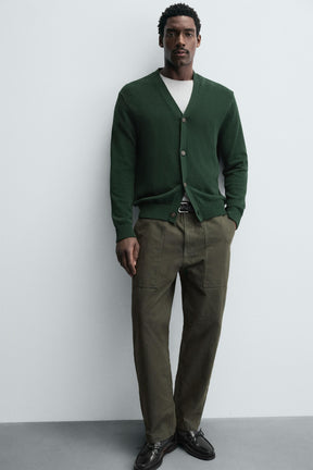 WASHED STRAIGHT-LEG TROUSERS - Image 6