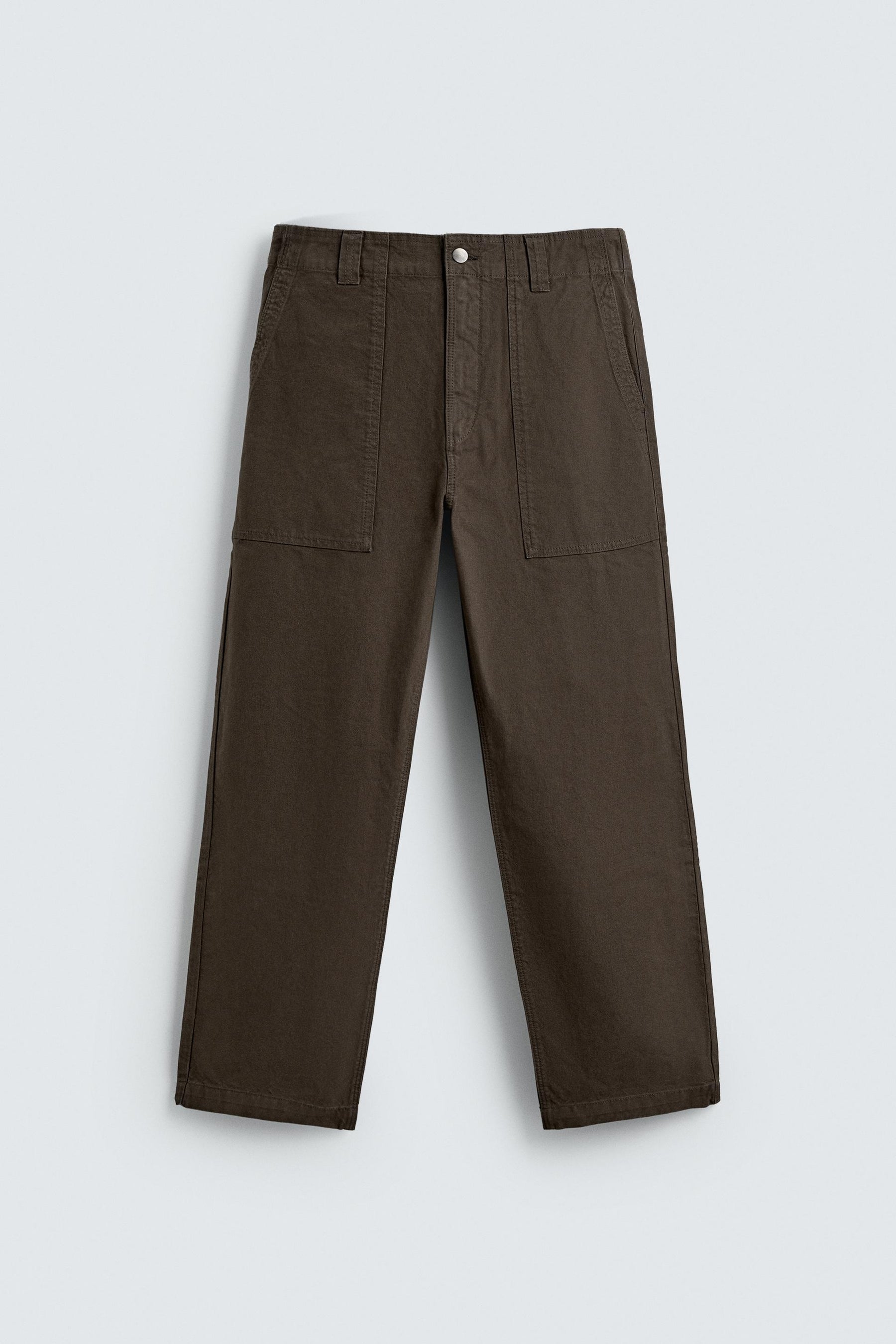 WASHED STRAIGHT-LEG TROUSERS - Image 6