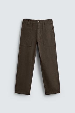 WASHED STRAIGHT-LEG TROUSERS - Image 6