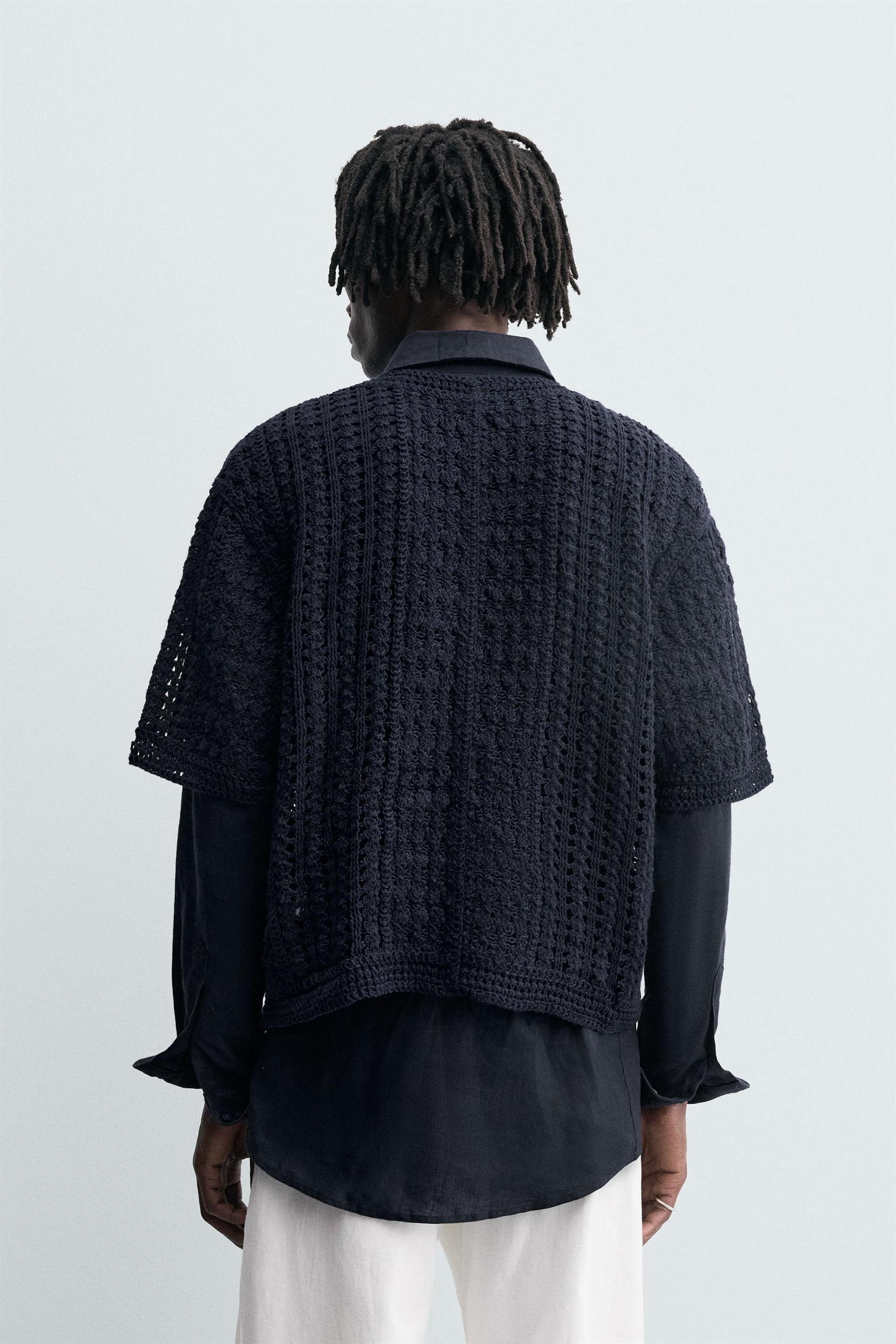 CROCHET TEXTURED T-SHIRT - Image 3