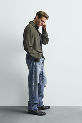 LIMITED EDITION EMBROIDERED SHIRT WITH RHINESTONES - Image 4