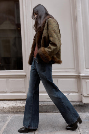 Bootcut-Jeans mit niedrigem Bund