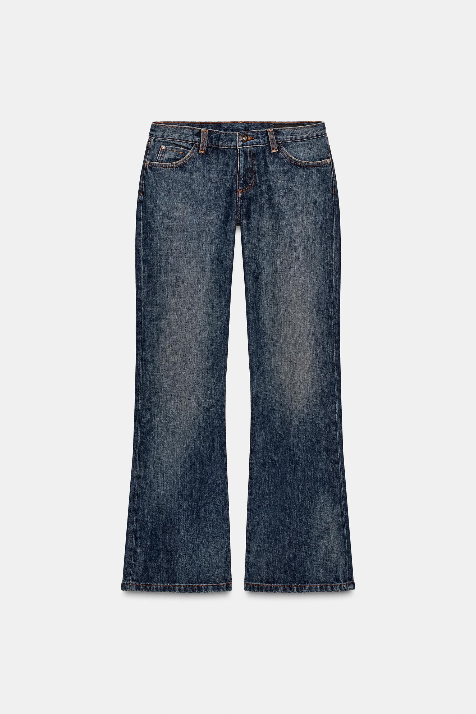 Bootcut-Jeans mit niedrigem Bund