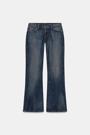 Bootcut-Jeans mit niedrigem Bund