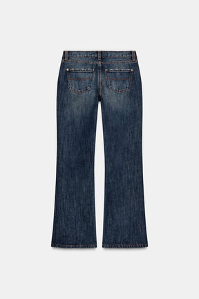 Bootcut-Jeans mit niedrigem Bund