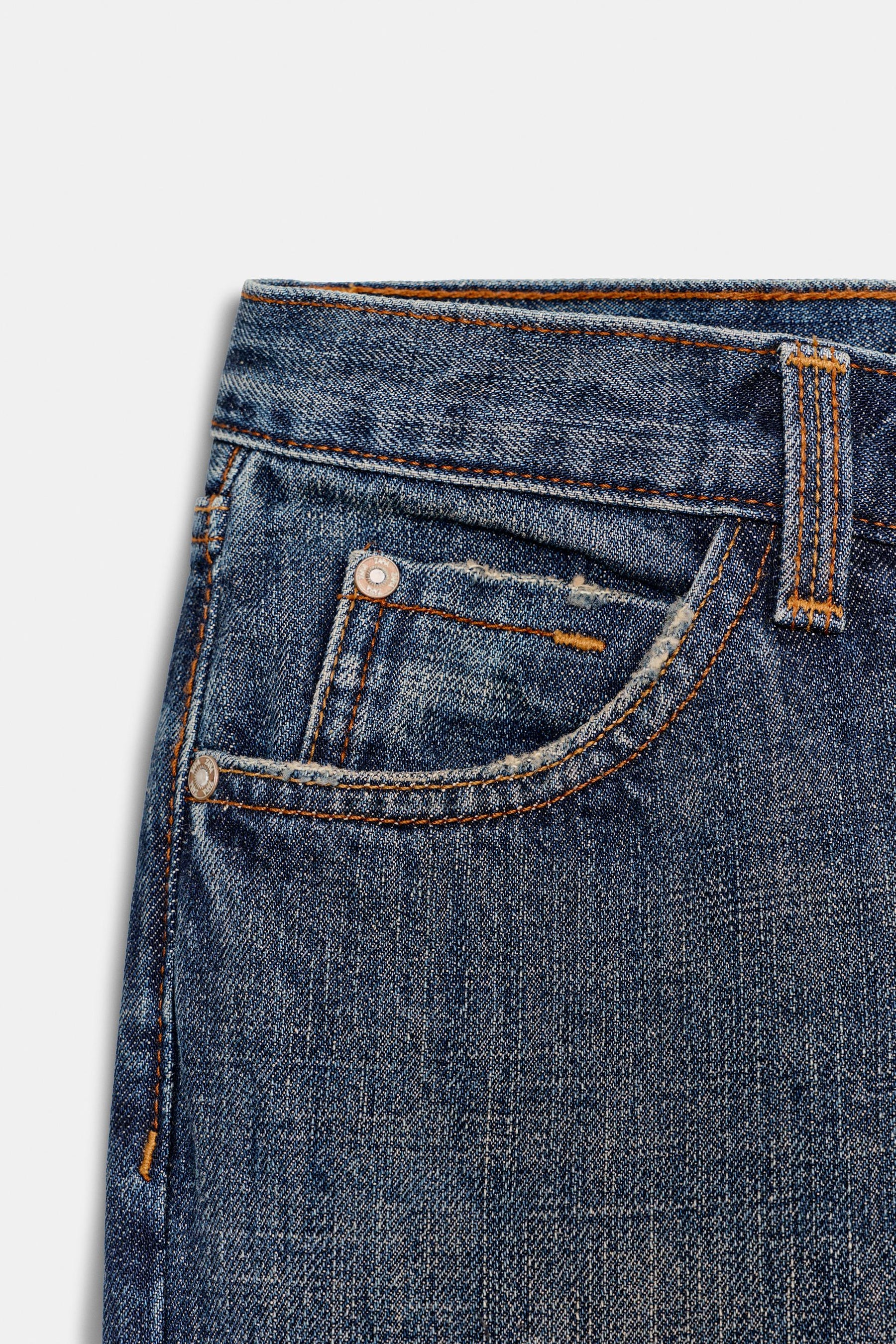 Bootcut-Jeans mit niedrigem Bund