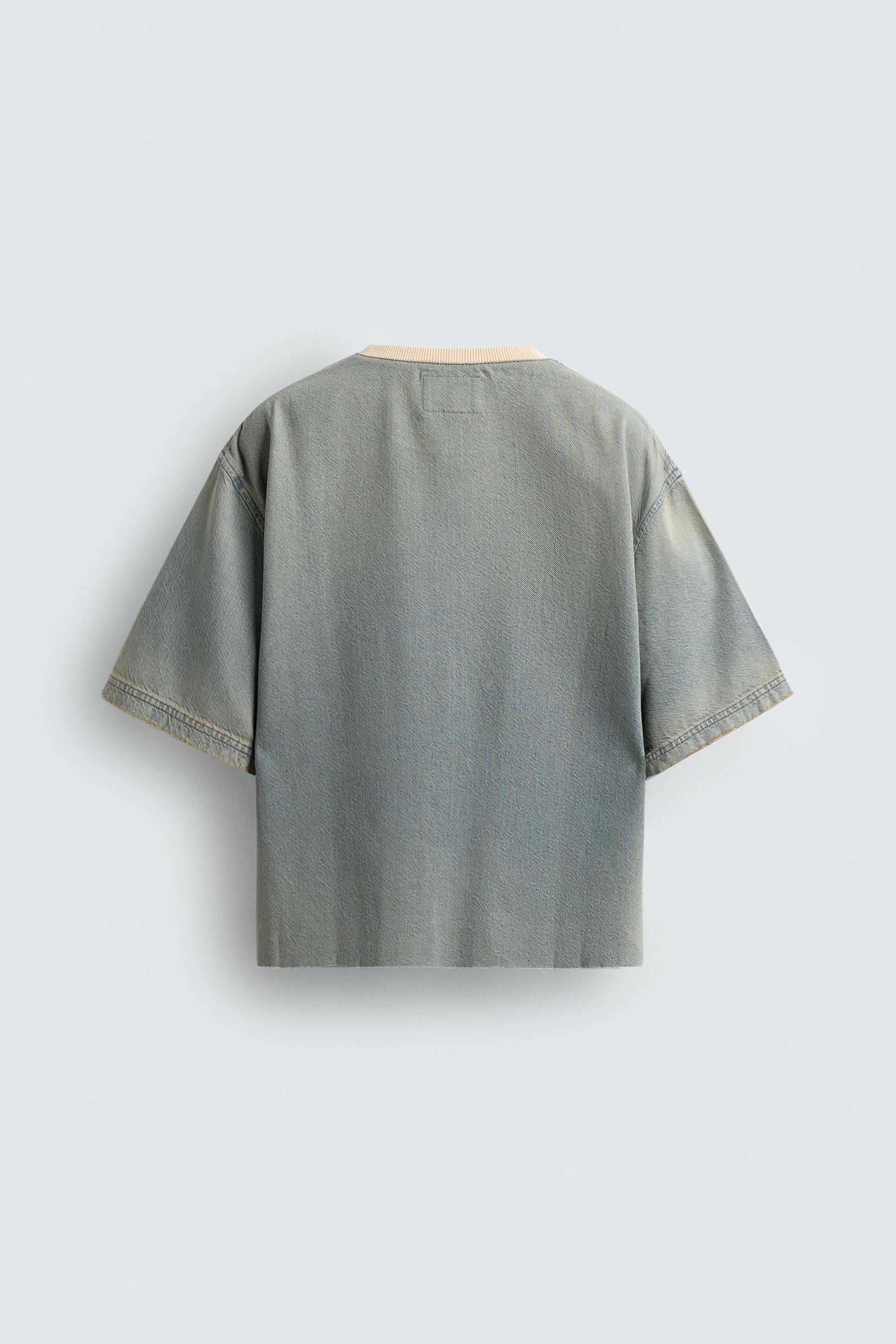 WASHED DENIM T-SHIRT - Image 8