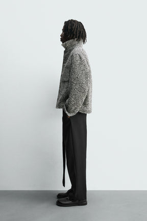 TEXTURED OVERSHIRT WITH POCKETS - Image 3