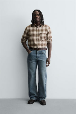 RELAXED FIT CHECK SHIRT - Image 1