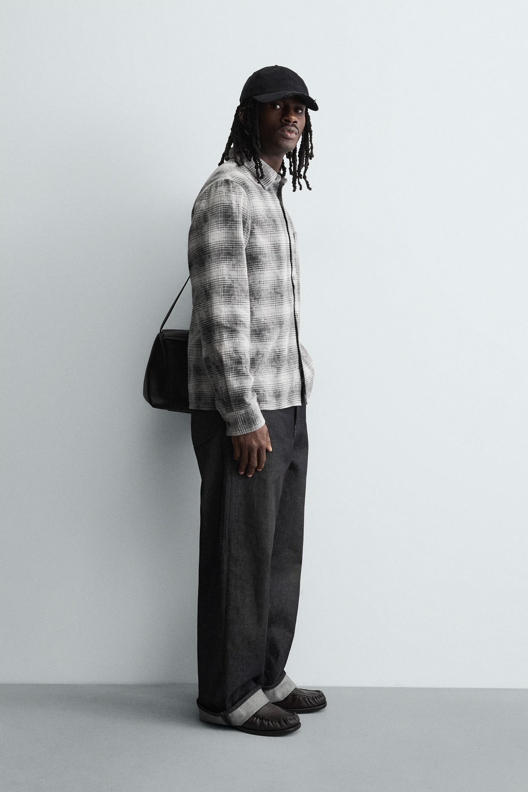 RELAXED FIT CHECK SHIRT - Image 4