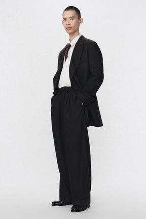 PLEATED FLANNEL SUIT TROUSERS SOSHIOTSUKI X - Image 2