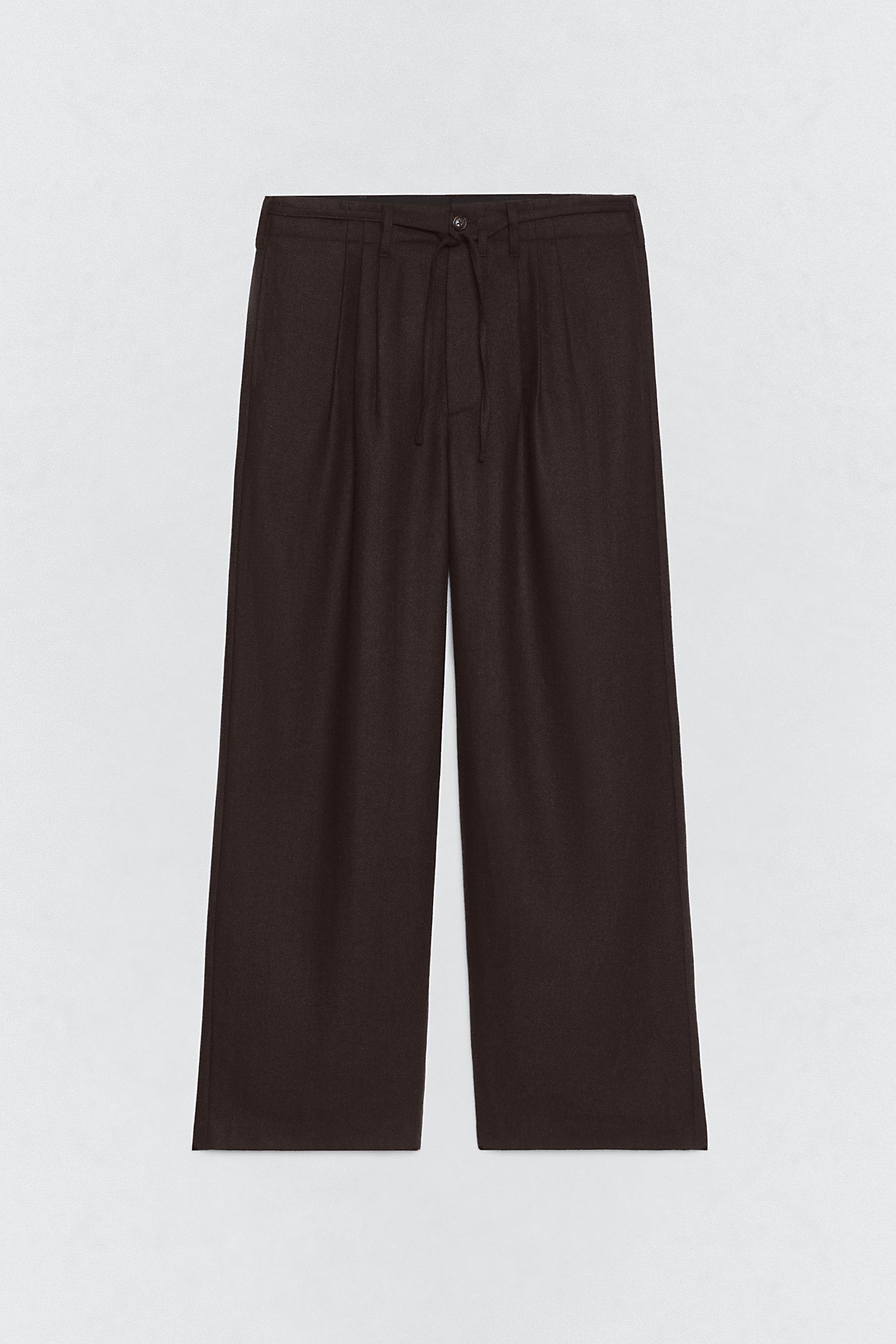PLEATED FLANNEL SUIT TROUSERS SOSHIOTSUKI X - Image 4