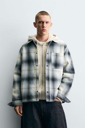 CONTRAST CHECK OVERSHIRT - Image 2