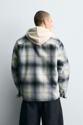 CONTRAST CHECK OVERSHIRT - Image 3