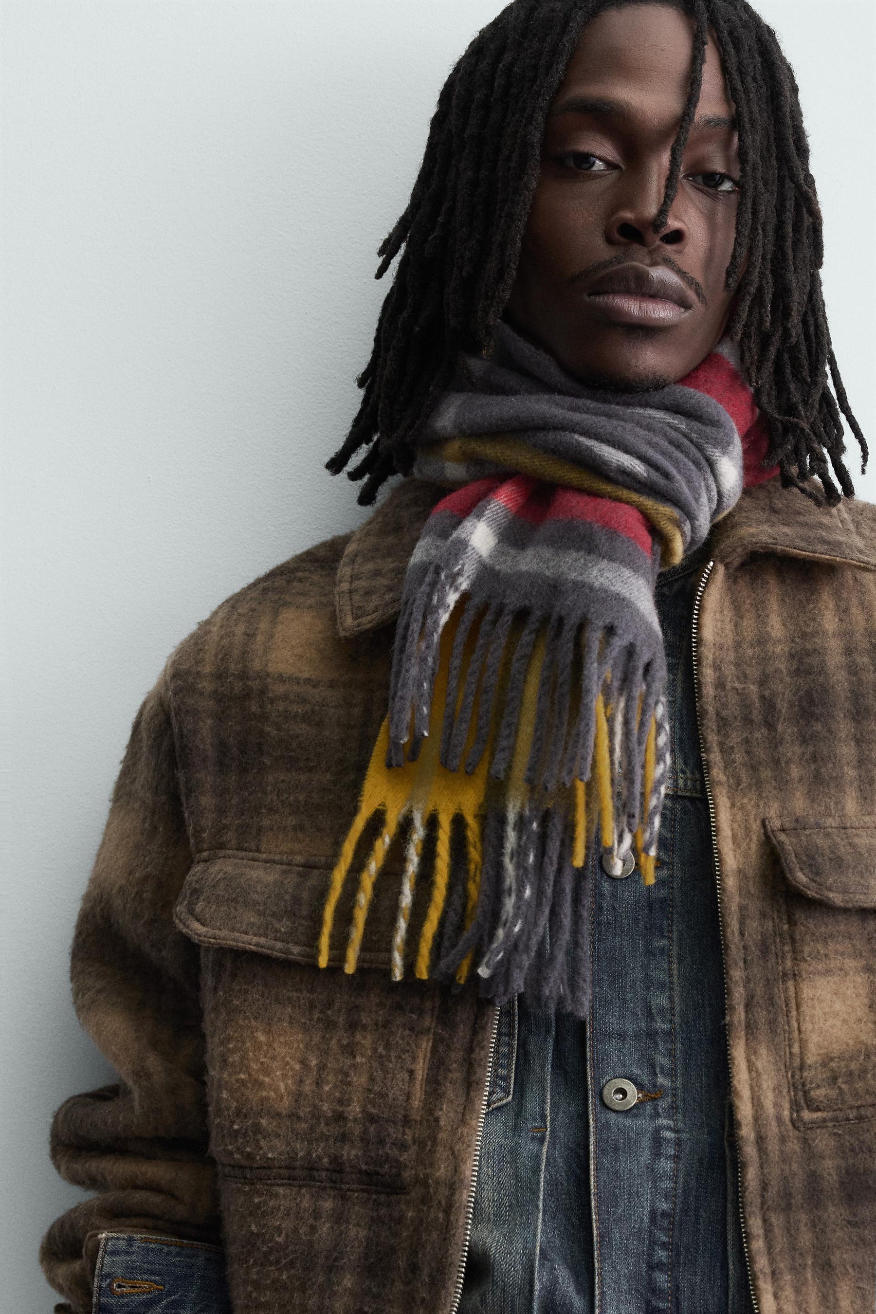 CHECK ZIP-UP OVERSHIRT - Image 5