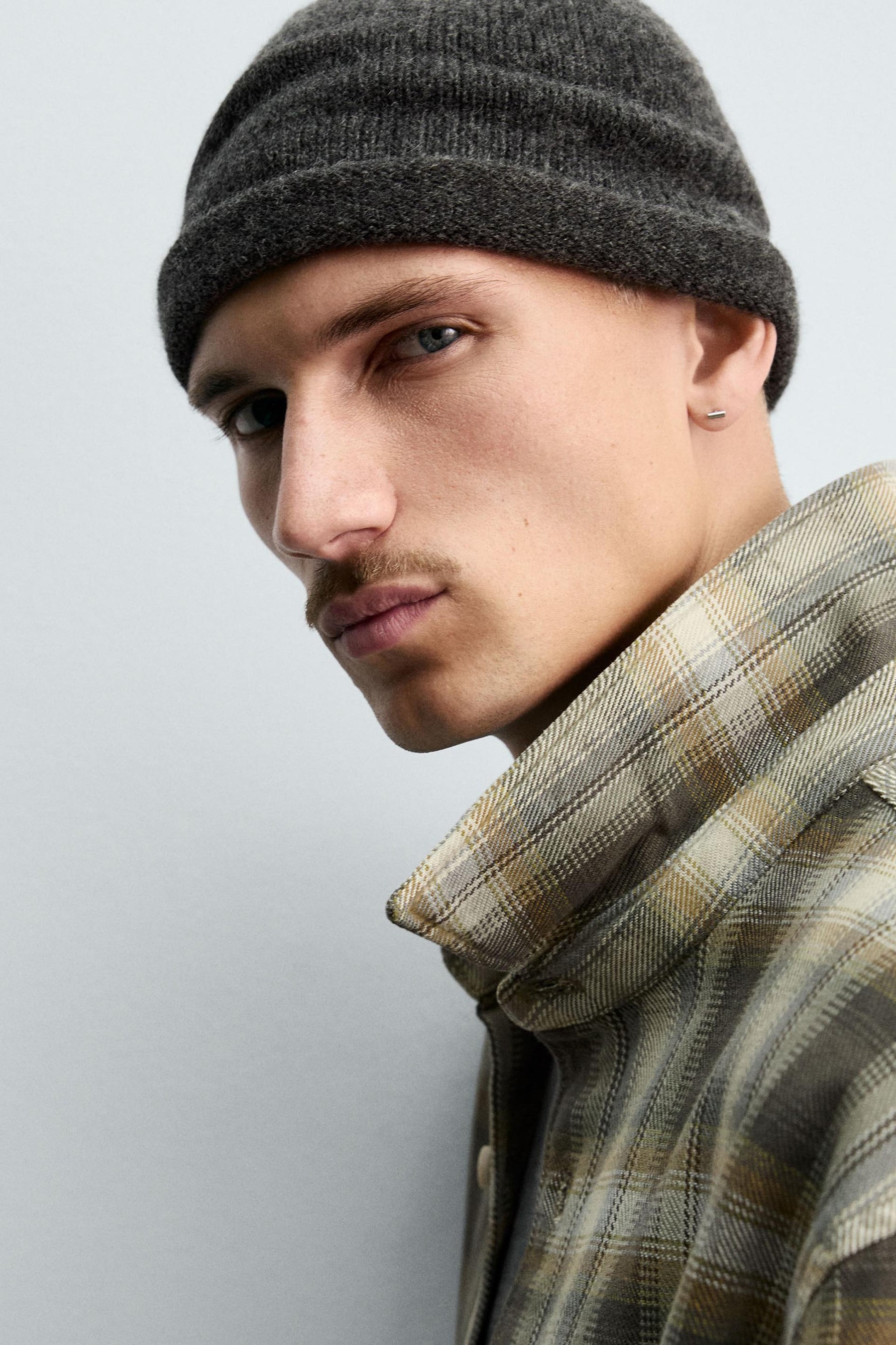 CHECK RELAXED FIT OVERSHIRT - Image 6