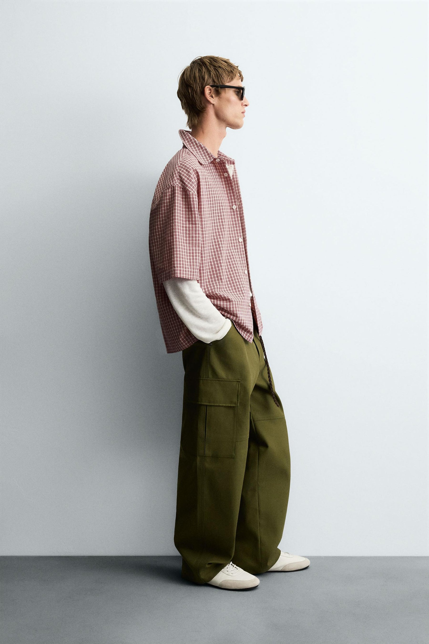 RELAXED FIT CHECK SHIRT - Image 4