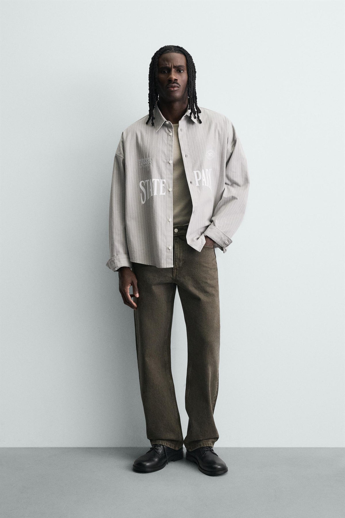 Striped Shirt Embroidery