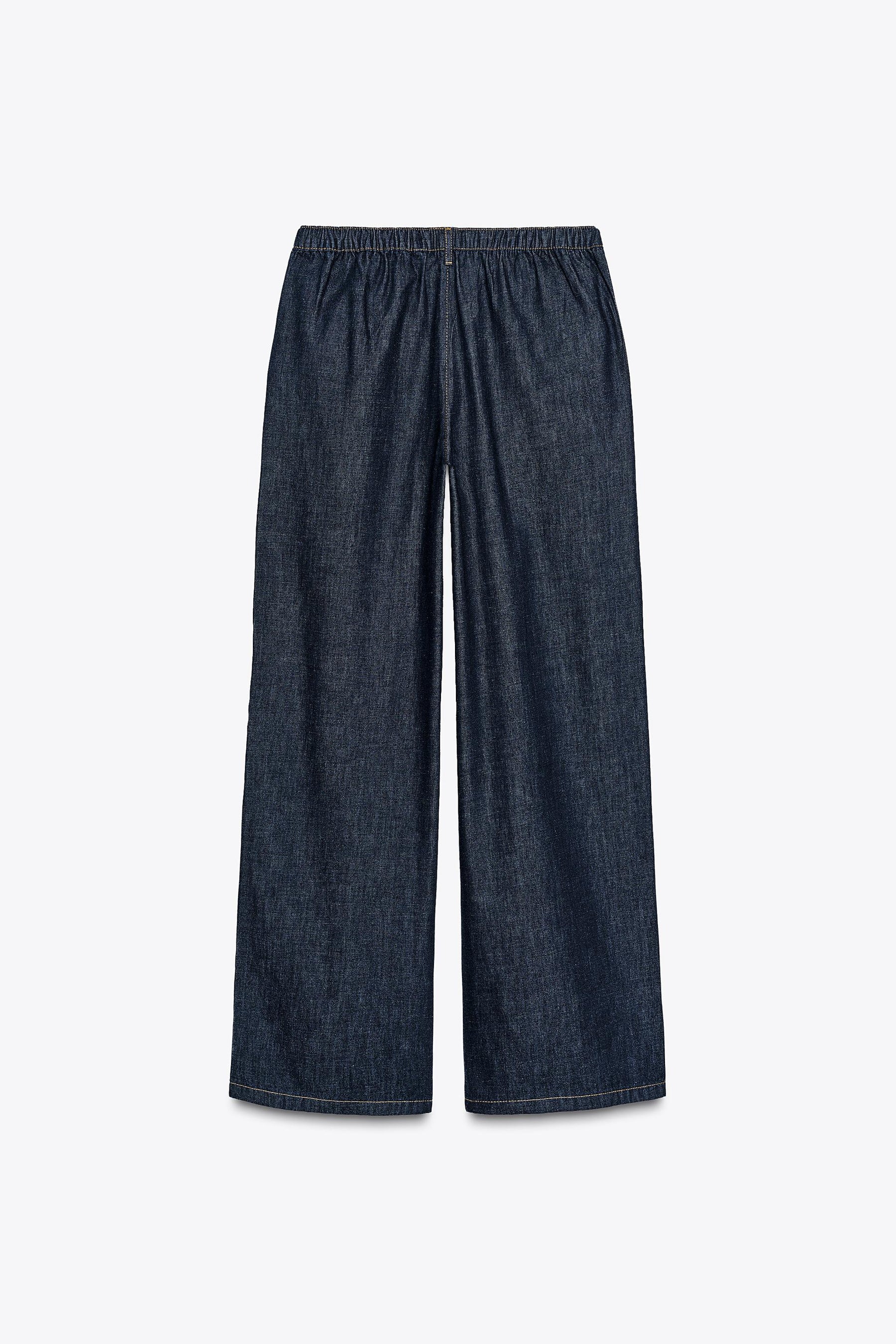 Jogging-Jeans mit weitem Bein