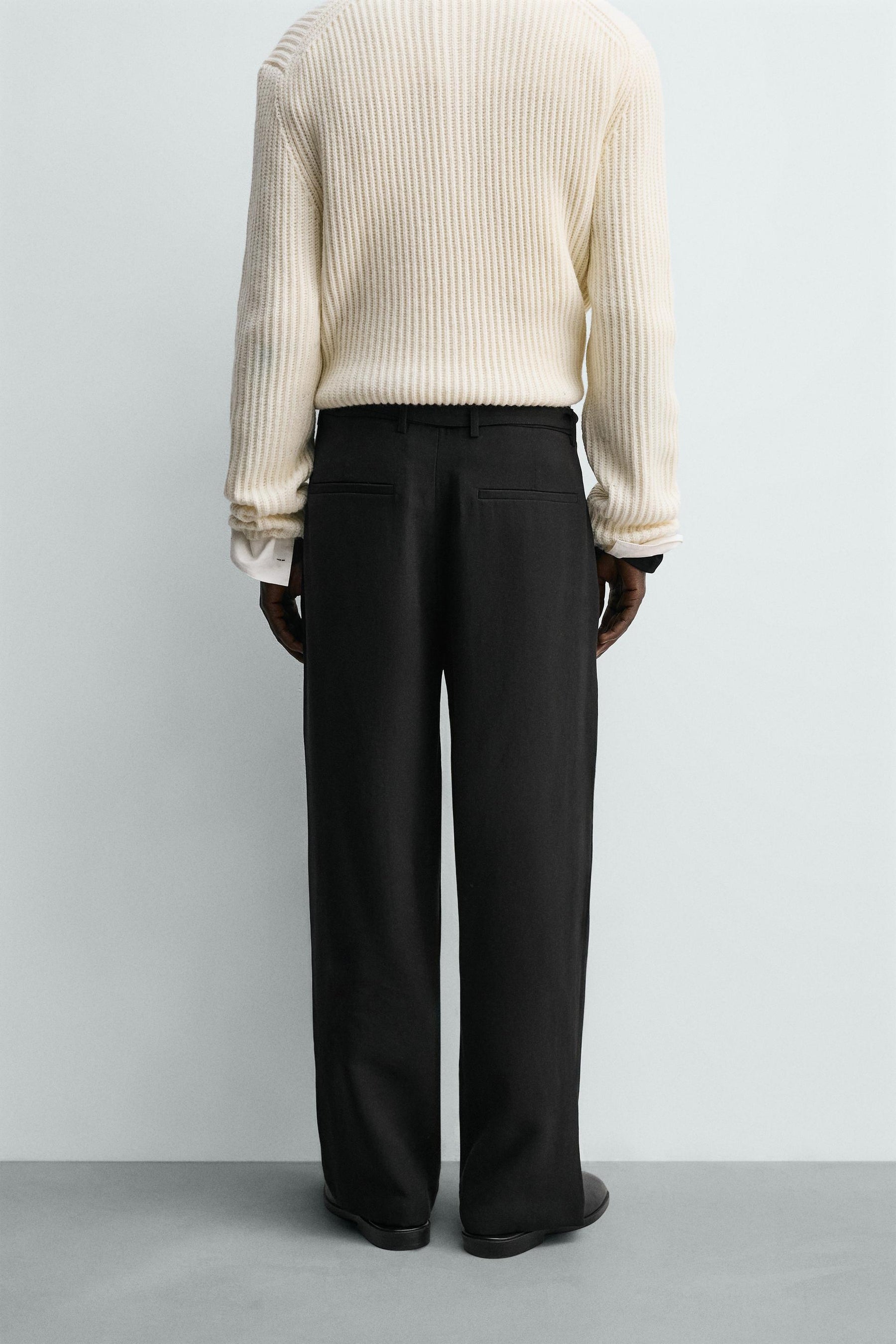 Belted Flowy Trousers