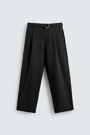 Belted Flowy Trousers