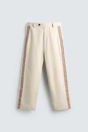 EMBROIDERED STRIPE TROUSERS - Image 5