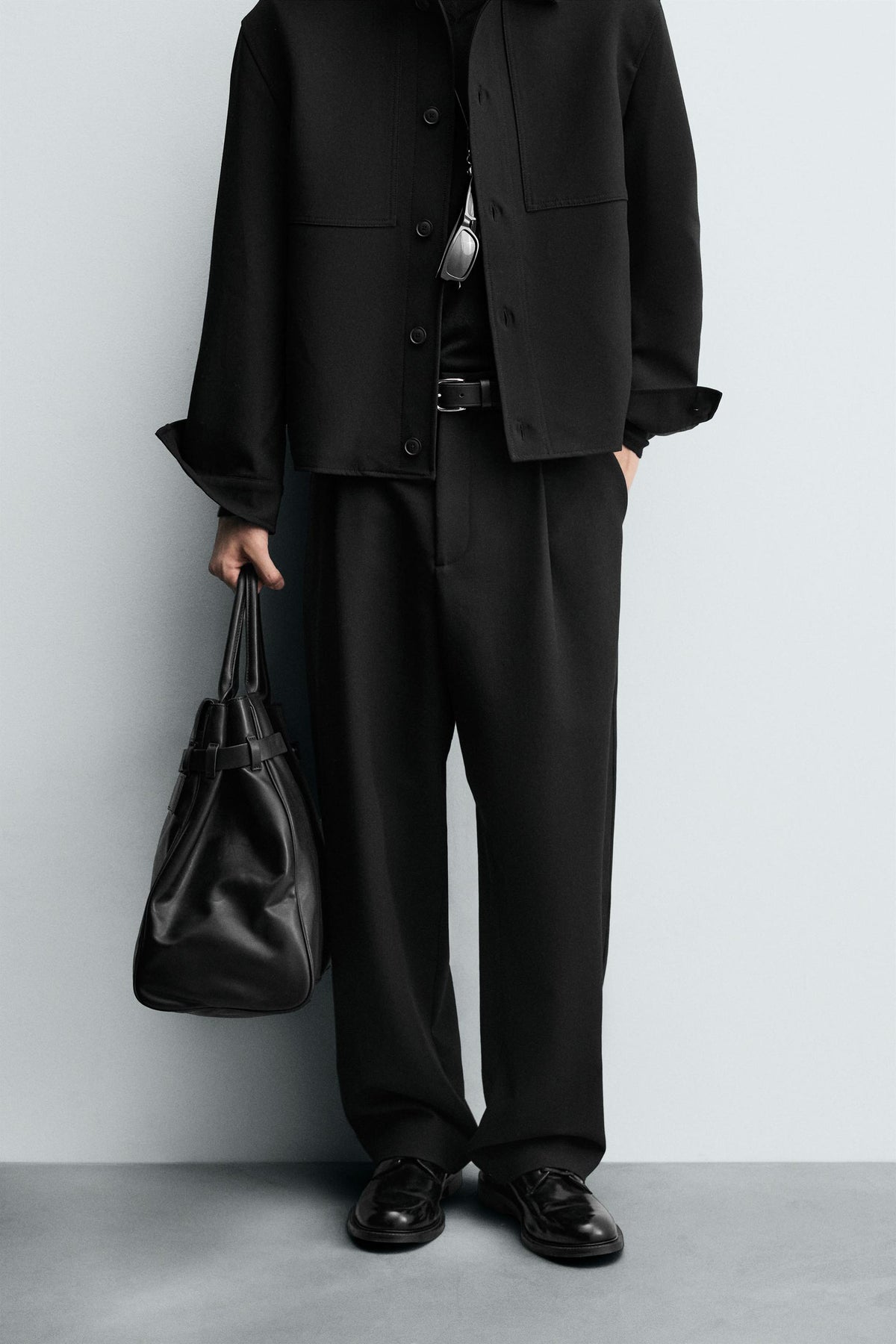 RELAXED FIT PLEATED TROUSERS - Image 2