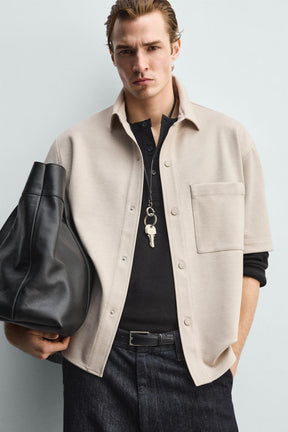 Wrinkle-Free Comfort Overshirt