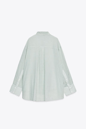 ÜBERGROSSES GESTREIFTES HEMD