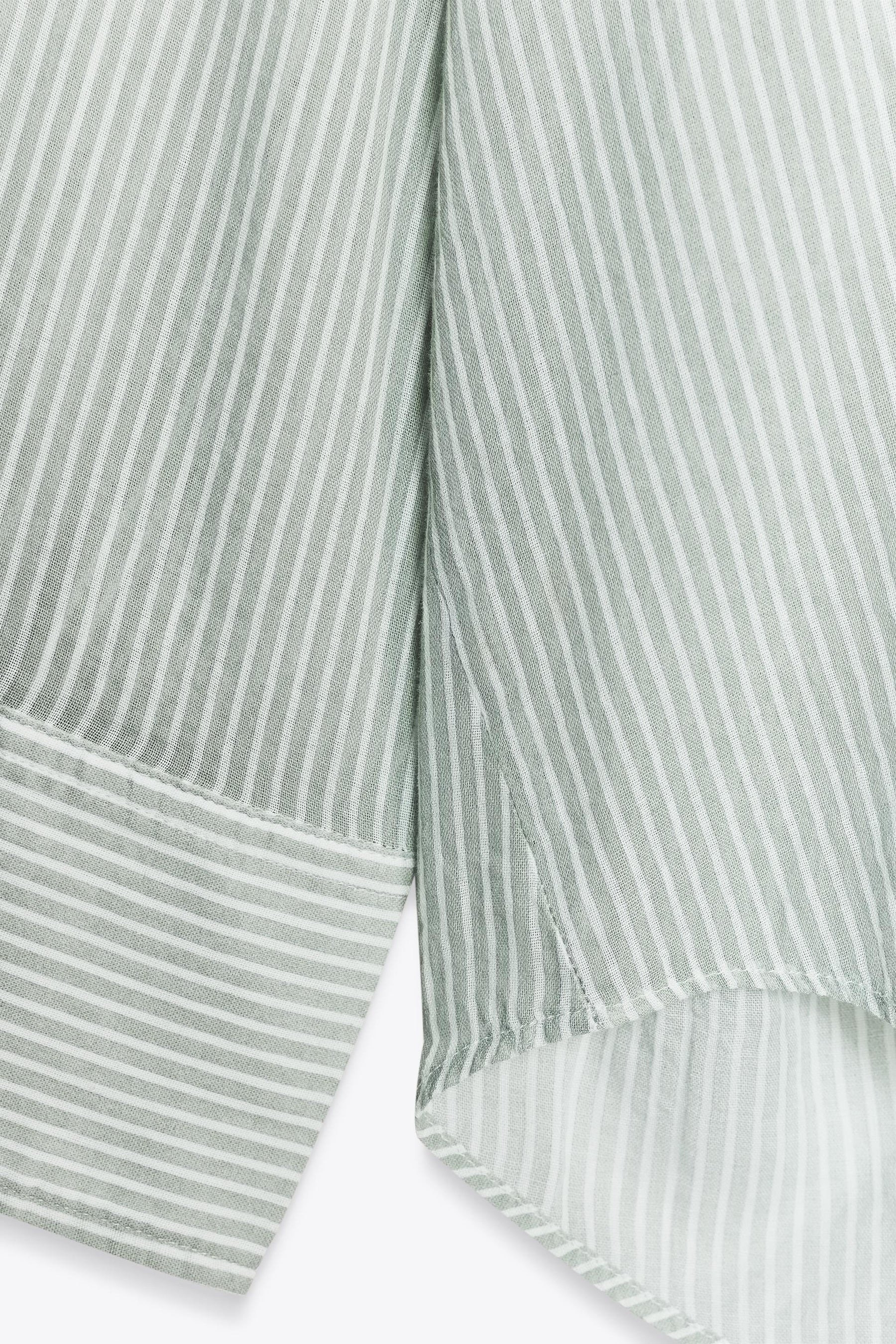 ÜBERGROSSES GESTREIFTES HEMD