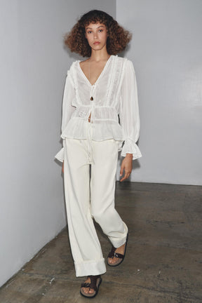 Romantisches Leiterstich-Shirt