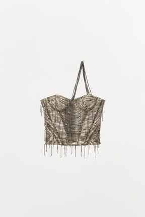 Paillettenbesetztes Korsett