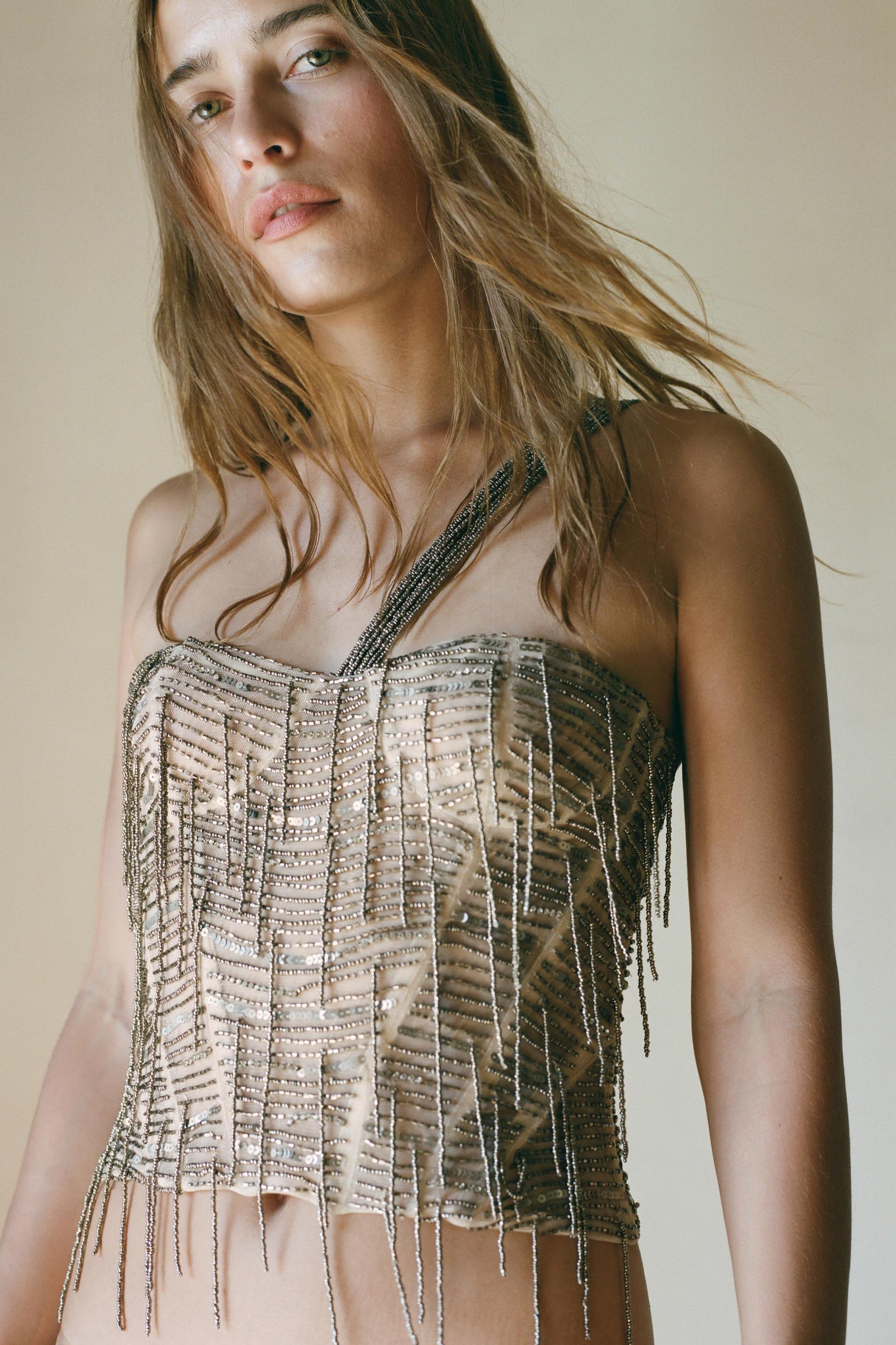Paillettenbesetztes Korsett