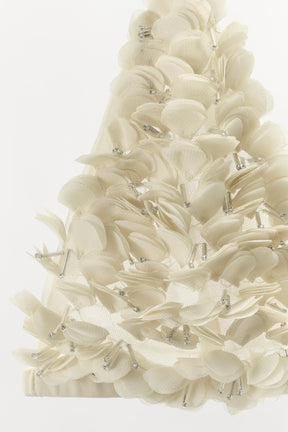 BH mit geprägtem Blumenmuster und Perlen