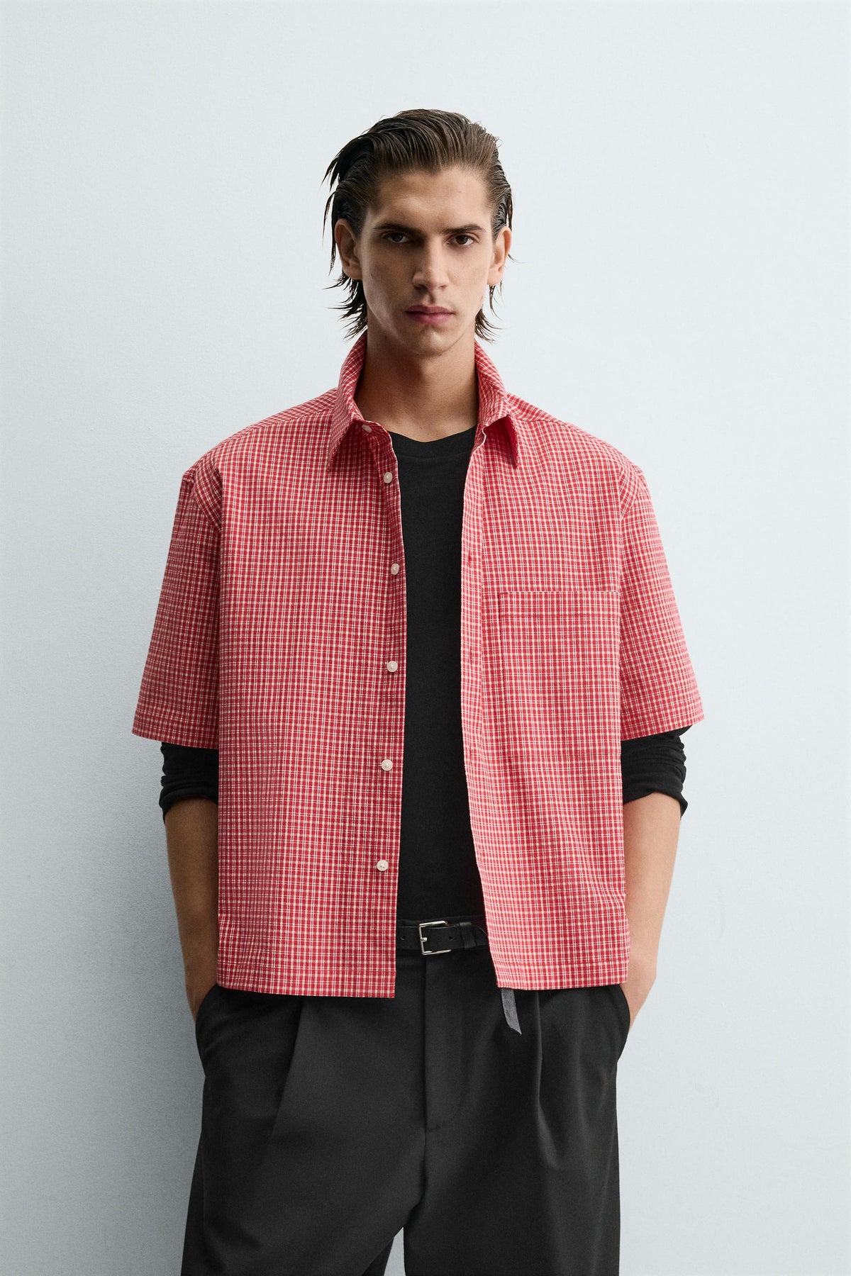 CHECKED RELAXED FIT SHIRT - Image 2
