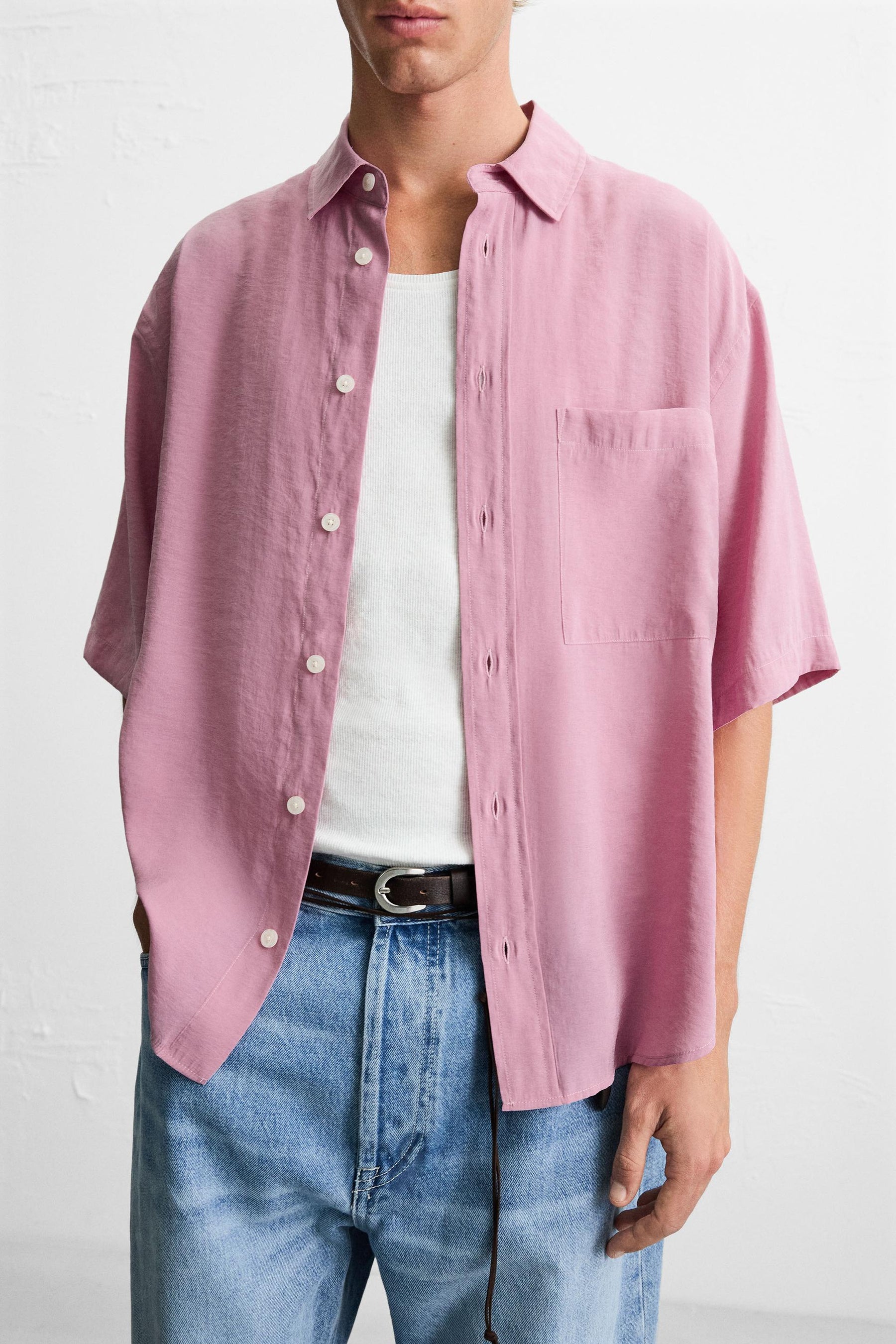 RELAXED FIT FLOWING SHIRT - Image 5