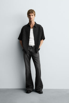 FLOWING TEXTURED SHIRT - Image 1