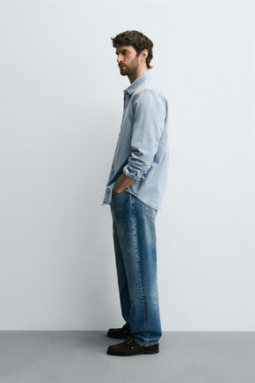 WASHED DENIM SHIRT - Image 4