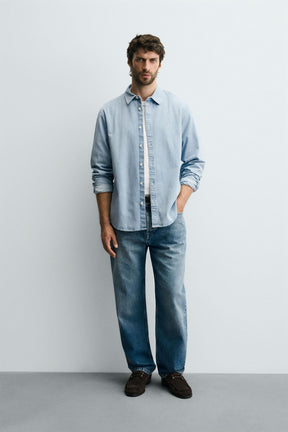 WASHED DENIM SHIRT - Image 1