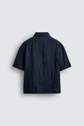CREASED-EFFECT ZIP-UP SHIRT - Image 7