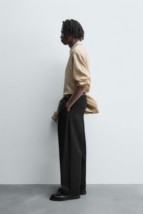 STRIPED FLOWING SHIRT - Image 4