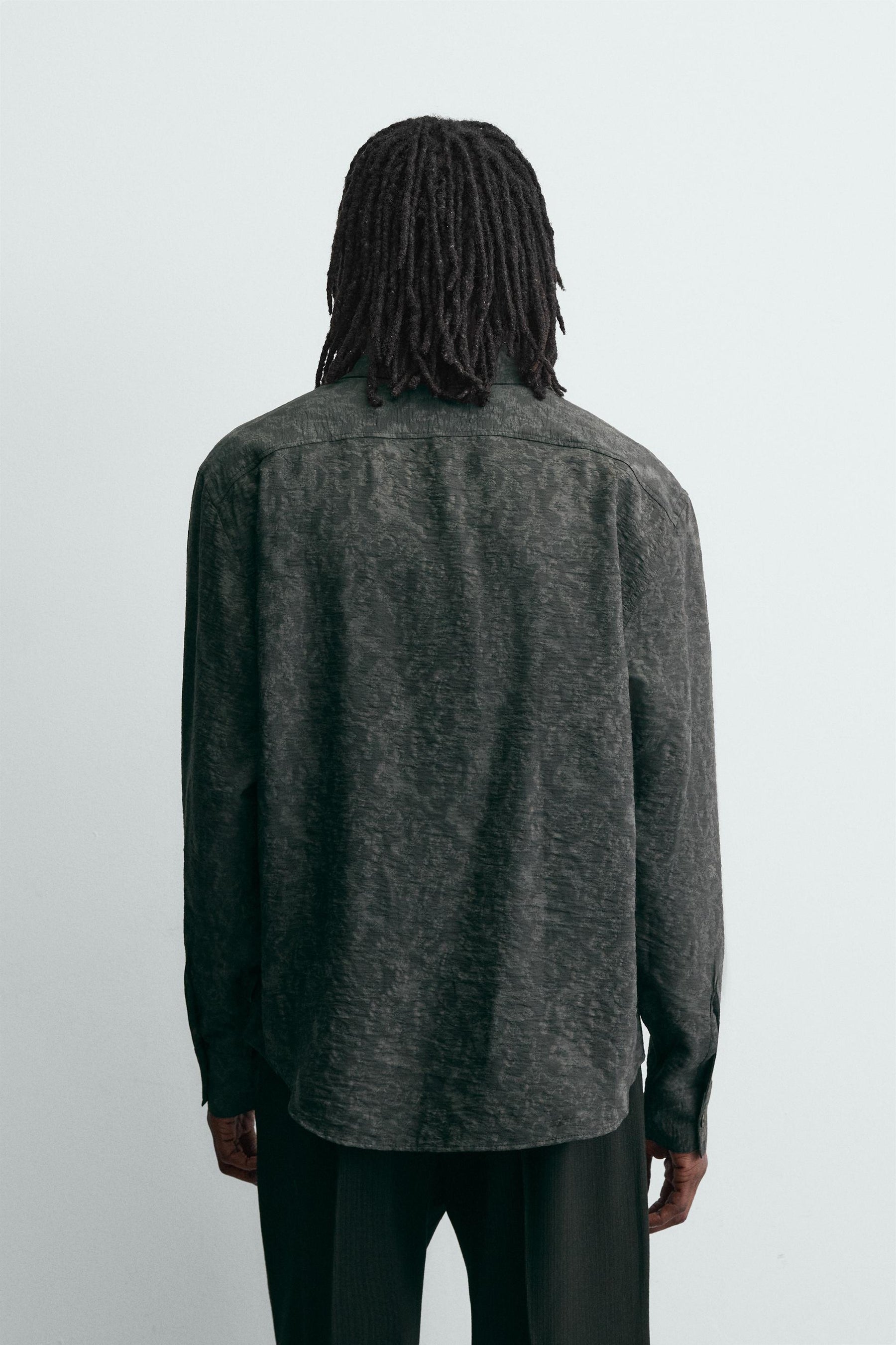 FLUID FLORAL JACQUARD SHIRT - Image 3