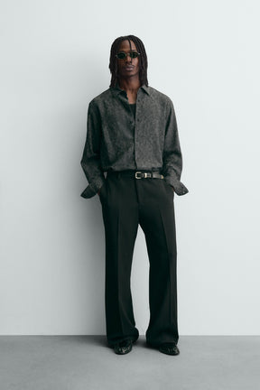 FLUID FLORAL JACQUARD SHIRT - Image 1