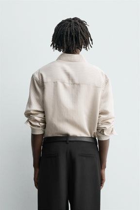 STRIPED RELAXED FIT SHIRT - Image 3