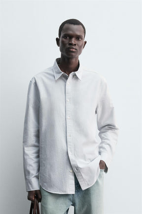 STRIPED OXFORD SHIRT - Image 2